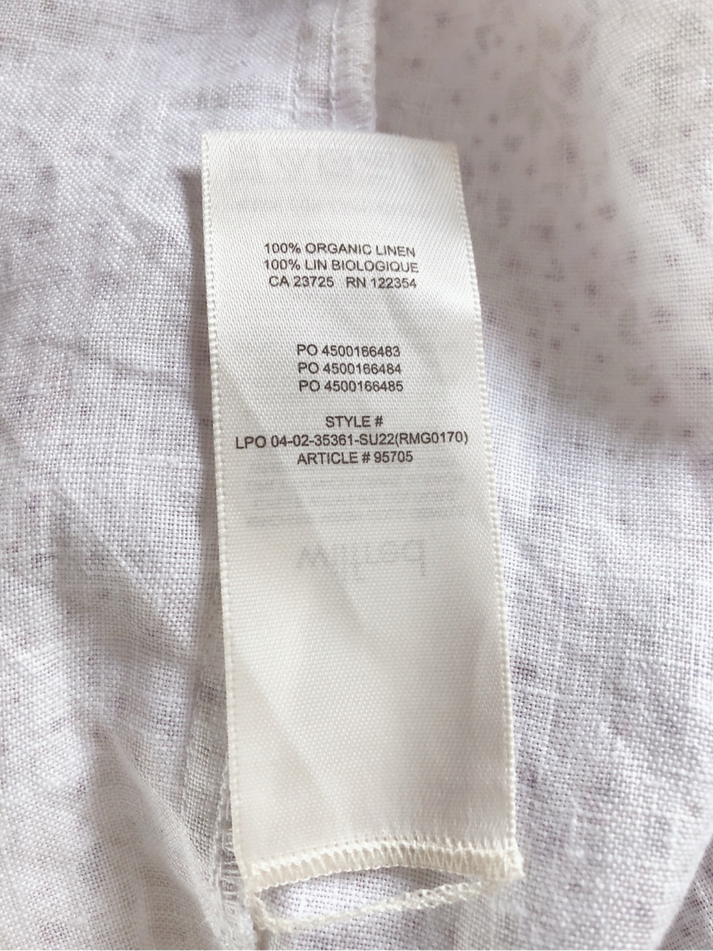 Aritizia Wilfred Linen Camisole Organic linen camisole XL tank top like new - Picture 16 of 16